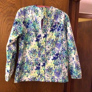 Girl’s North Face hooded rain jacket